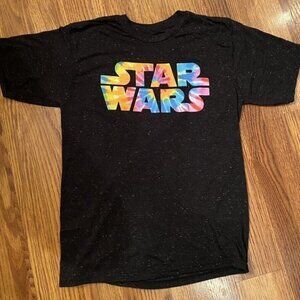 Star Wars Tie-Dye Logo T-Shirt Black Fifth Sun Medium